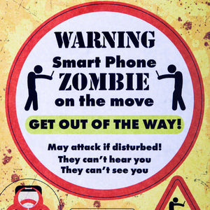 Smartphone Zombie Sticker im 8er Set