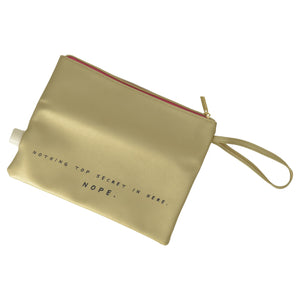 Handtasche Flachmann in gold