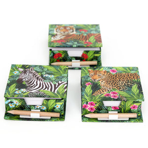 Tiger Notizblock mit Bleistift