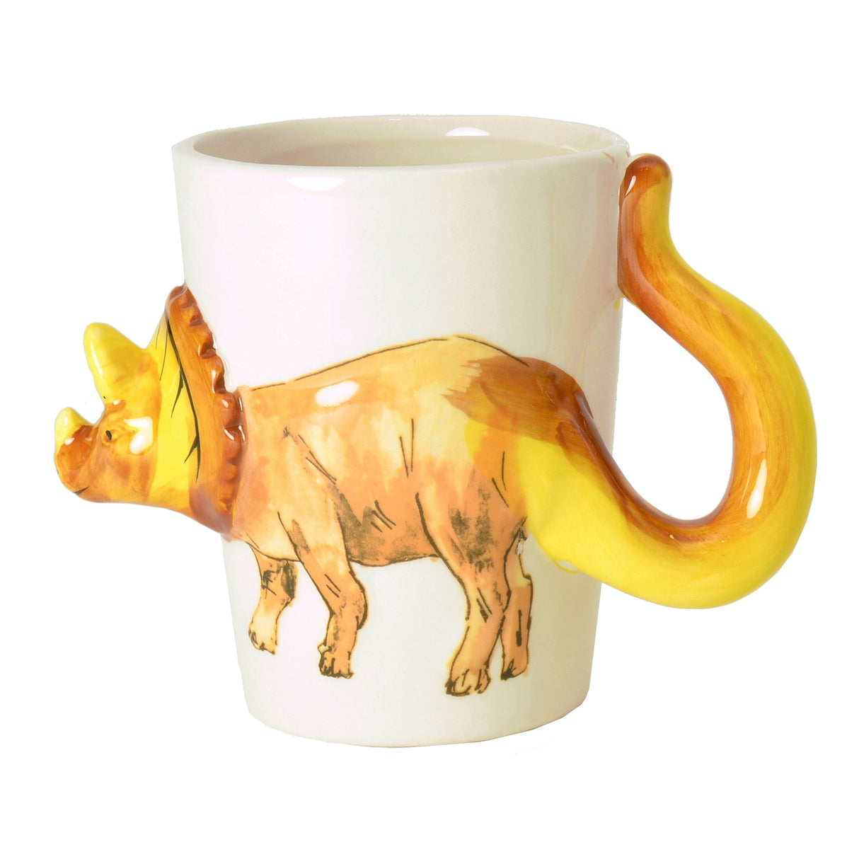 Triceratops Dinosaurier Kaffeebecher mit 3D-Effekt