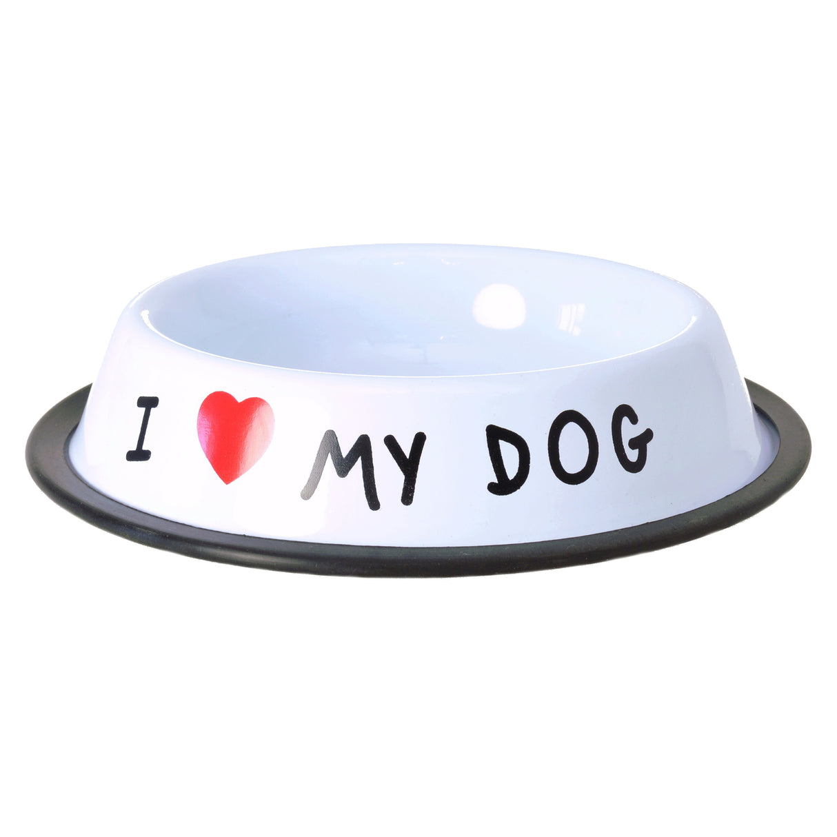 I Love my Dog Futternapf aus Edelstahl