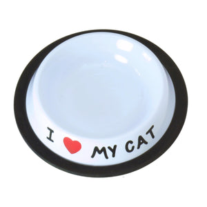 I Love my Cat Futternapf aus Edelstahl