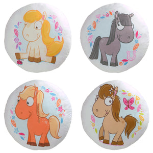 Pony Kissen in braun