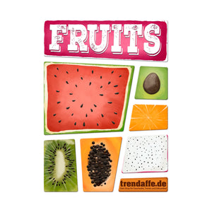 Fruits Kühlschrankmagnete 7er Set mit Thema Früchte