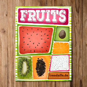 Fruits Kühlschrankmagnete 7er Set mit Thema Früchte