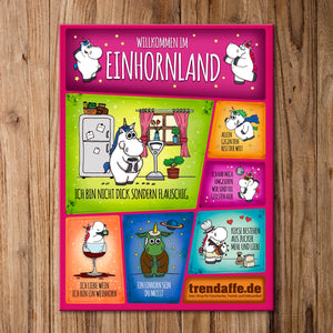 Honeycorns Einhorn Kühlschrankmagnete 7er Set