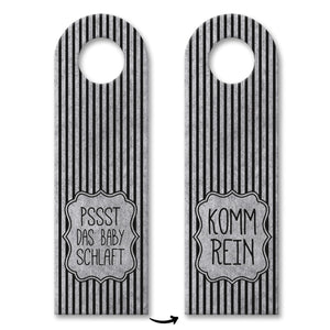 Das Baby schläft oder Komm rein Türhänger