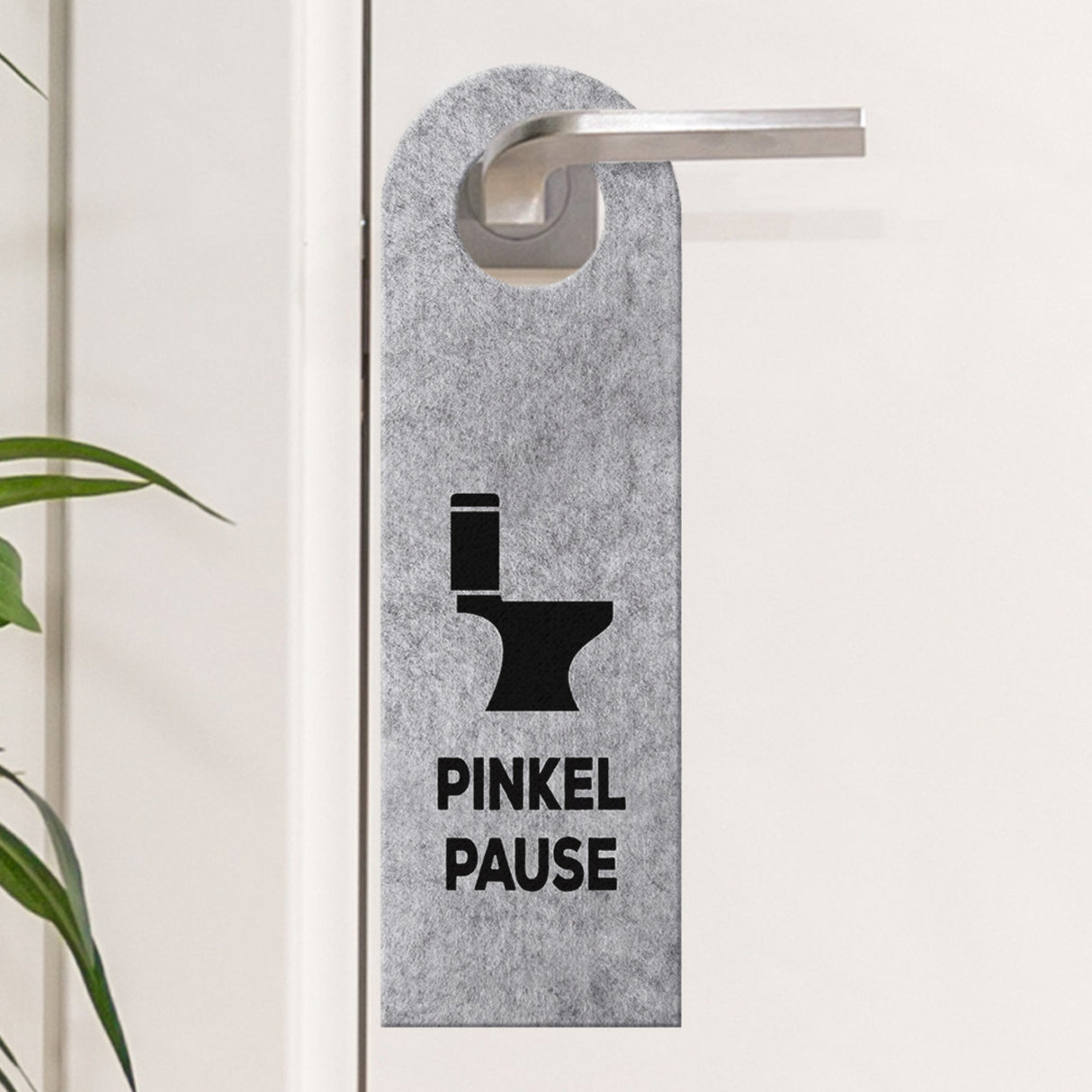 Toiletten Türhänger mit Klo Motiv und Spruch: Pinkelpause