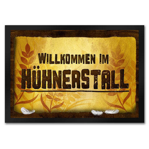 Willkommen im Hühnerstall Fußmatte