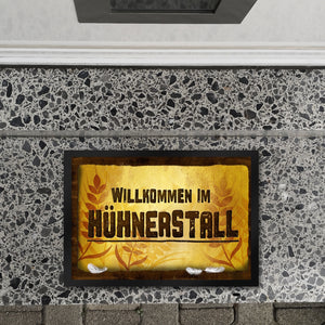 Willkommen im Hühnerstall Fußmatte
