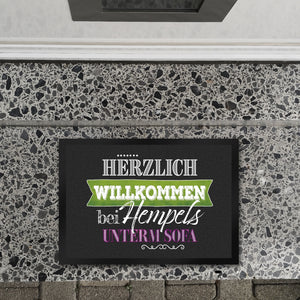 Herzlich Willkommen bei Hempels unterm Sofa Fußmatte mit Motiv