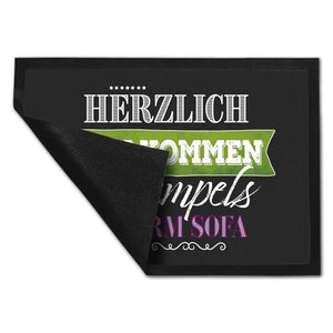 Herzlich Willkommen bei Hempels unterm Sofa Fußmatte mit Motiv