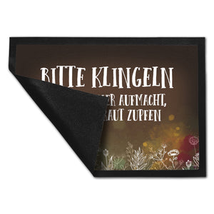 Bitte klingeln - Unkraut Fußmatte