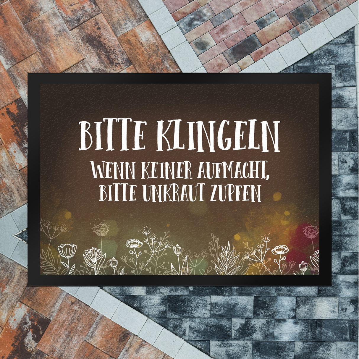 Bitte klingeln - Unkraut Fußmatte