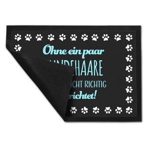 Ohne ein paar Hundehaare ist man nicht richtig eingerichtet! Fußmatte