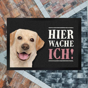 Hier wache ich! Labrador Fußmatte