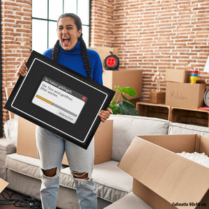 Sie haben geklingelt - Die Türe wird geöffnet Fußmatte mit Computer Motiv