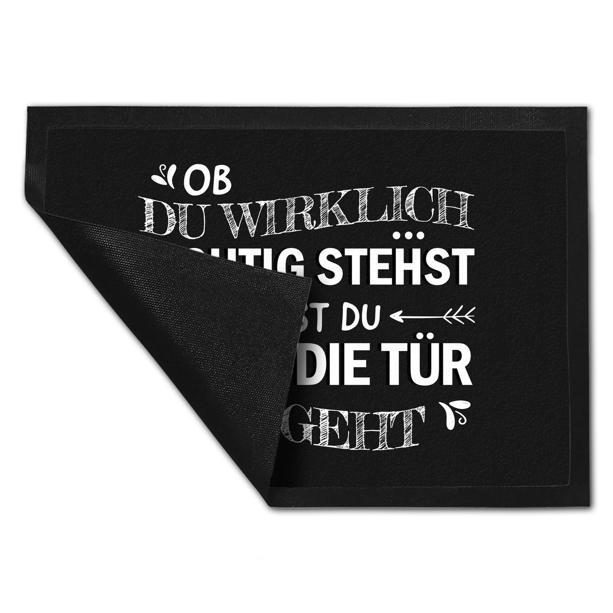 Ob du wirklich richtig stehst... Fußmatte