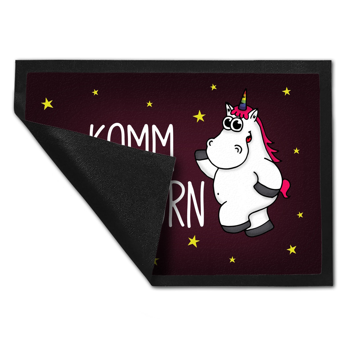 Komm Reinhorn Fußmatte mit Einhorn Motiv