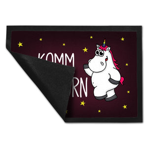 Komm Reinhorn Fußmatte mit Einhorn Motiv