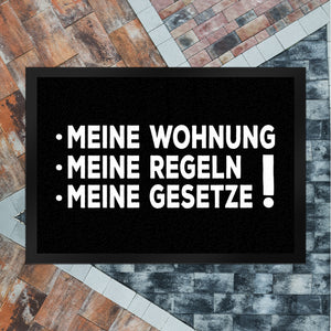 Meine Wohnung, meine Regeln, meine Gesetze Fußmatte