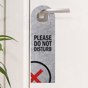 Please do not disturb oder Clean up my room Türhänger mit Symbolen