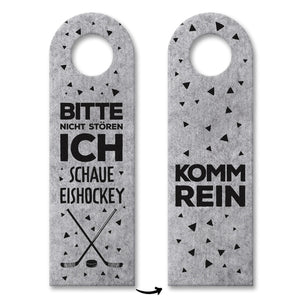 Bitte nicht stören, ich schaue Eishockey - Komm rein Türhänger