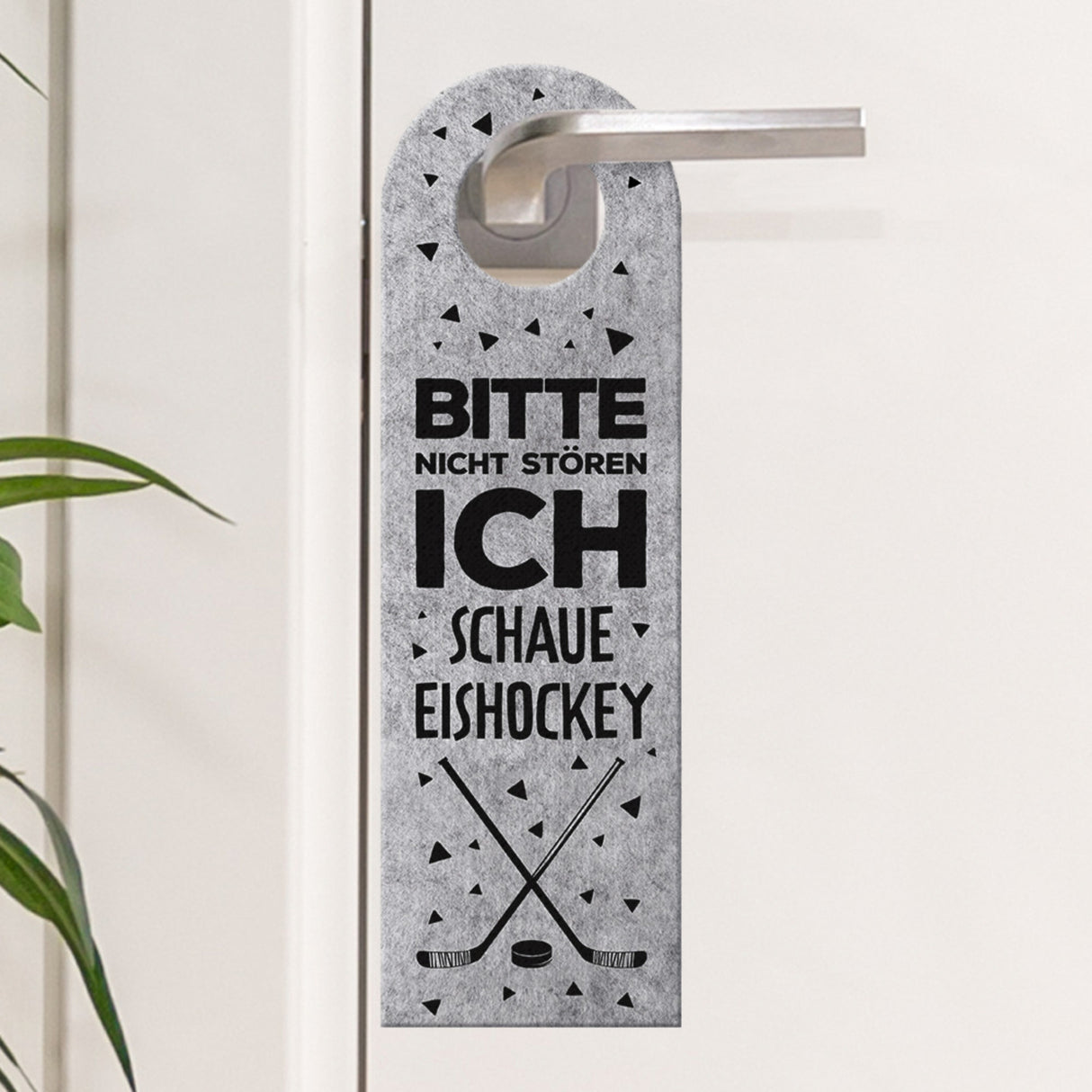 Bitte nicht stören, ich schaue Eishockey - Komm rein Türhänger
