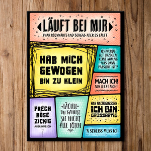 Verschiedene Sprüche über mich Kühlschrankmagnete im 8er Set