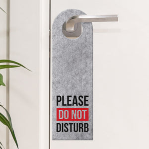 Please do not disturb oder Clean up my room Türhänger mit bunten Balken