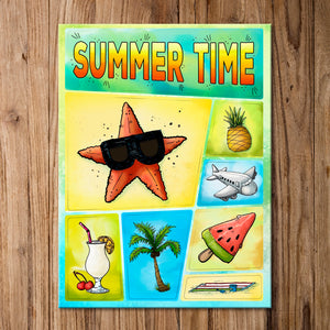 Sommer Kühlschrankmagnete im 8er Set