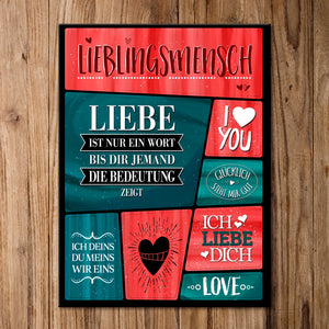Liebe Kühlschrankmagnete im 8er Set