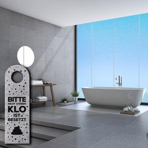 Klo ist besetzt oder Klo ist frei Türhänger