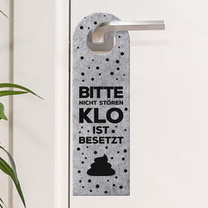 Klo ist besetzt oder Klo ist frei Türhänger
