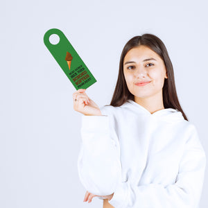 Klo Türhänger mit Spruch: Nicht stören! Schoko-Softeis wird produziert