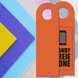 Handy freie Zone Türhänger in Orange