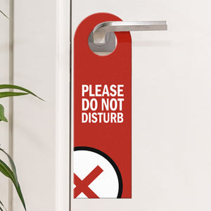Please do not disturb oder Clean up my room Türhänger mit Symbolen -Grün