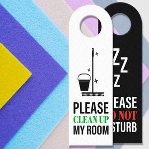 Please do not disturb - Please clean up my room Türhänger