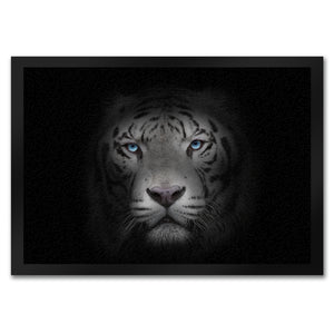 Weißer Tiger Fußmatte
