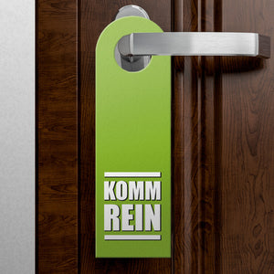 Nicht stören, Homeoffice oder Komm rein Türhänger -grün