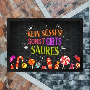 Süßes oder Saures Halloween-Fußmatte Süßigkeiten Nacht Haustüre Kind Kinder süß