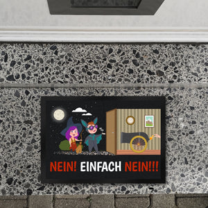 Halloween-Fußmatte mit Verbot: Nein! Einfach Nein!