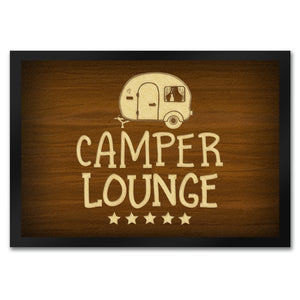 Camper-Lounge Fußmatte mit Wohnwagen Motiv VIP Wohnwagen Wohnmobil Urlaub Gast Gäste
