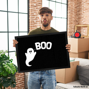 Gespenst Fußmatte mit Spruch: Boo