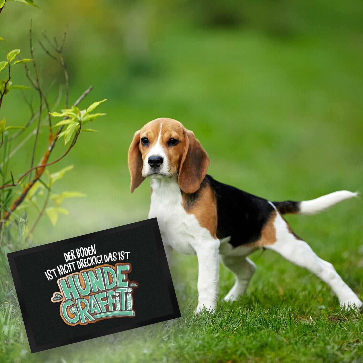 Hundegraffiti Fußmatte