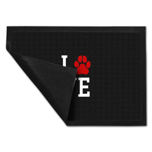 Love Fußmatte mit Pfote Motiv - Hund Hunde Familie wohnen Wohnung Liebe