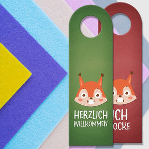 Ich zocke - Herzlich willkommen Fuchs Türhänger