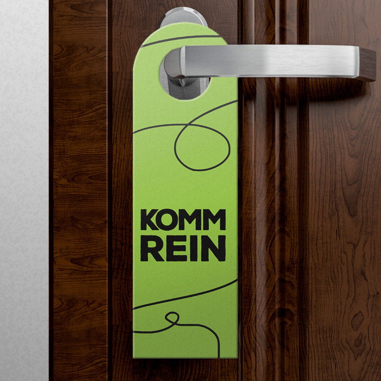 Nicht stören, ich zocke oder Komm rein Türhänger -grün mit Zocker Motiv