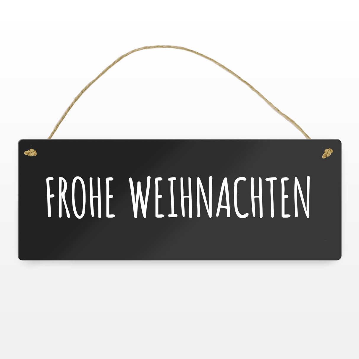 Weihnachten Metallschild -weiß - Advent Winter Weihnachtsmann kalt Simpel Schnee Feier fest Familie Liebe Freunde Deko