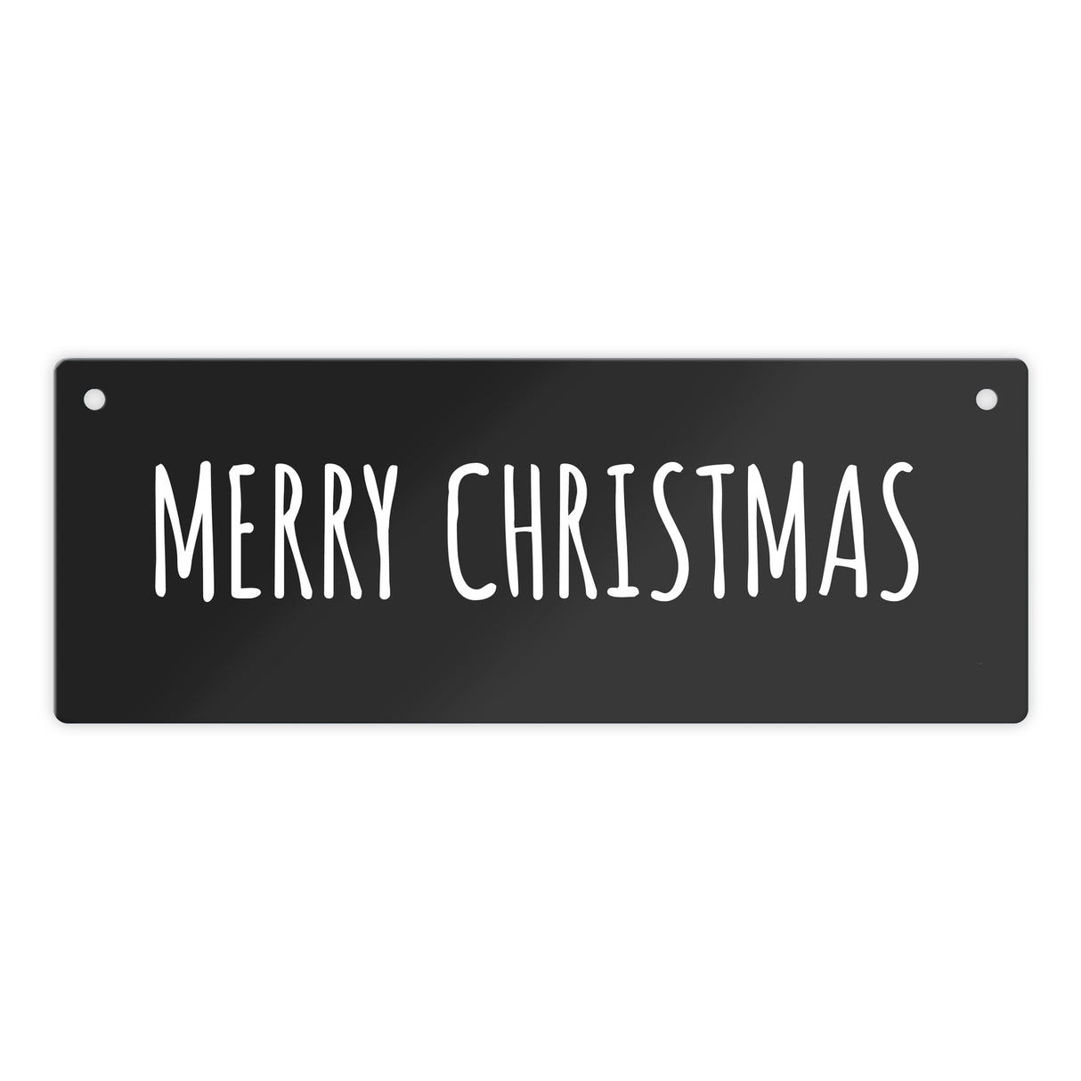 Merry Christmas Metallschild -weiß